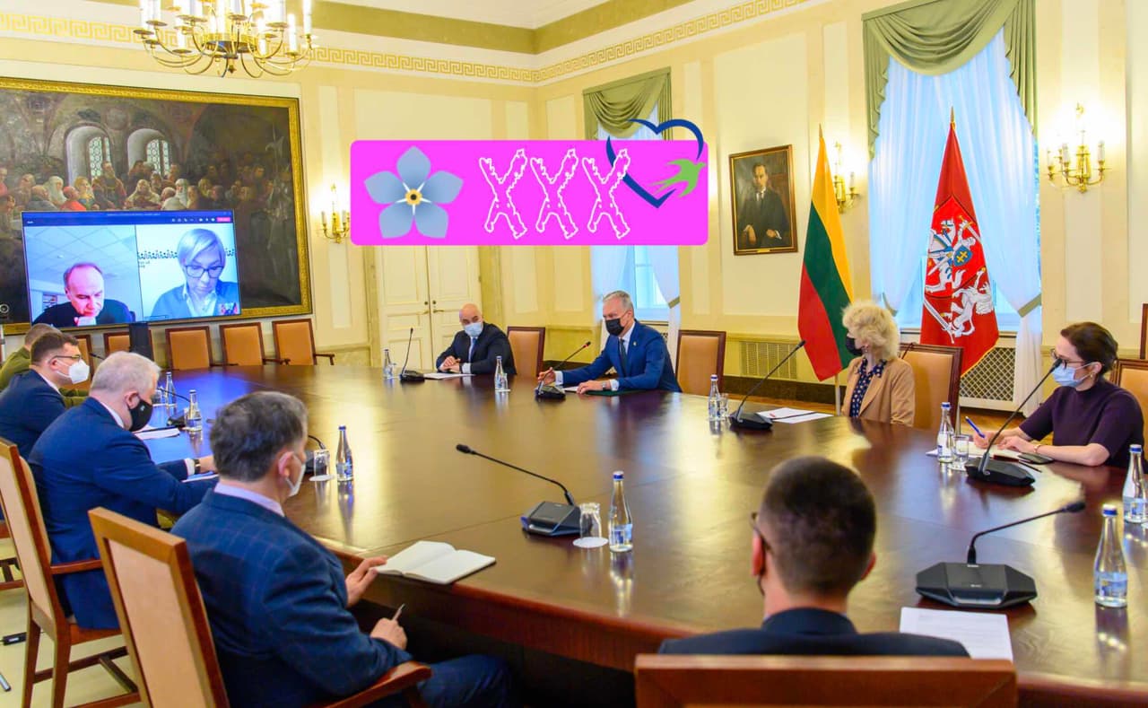 Akimirka iš susitikimo Prezidentūroje, kur buvo tariamasi apie patriotizmą. Nuotr. prezidentas.lt