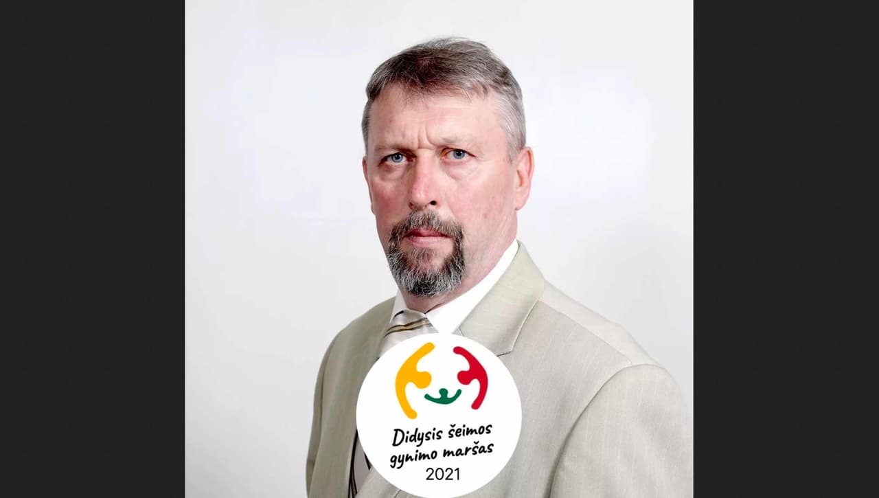 Didžiojo šeimų maršo lyderis Raimondas Grinevičius.