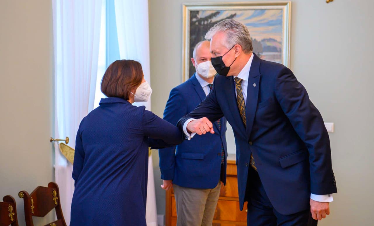 Susitikimo akimirka. Nuotr. prezidentas.lt