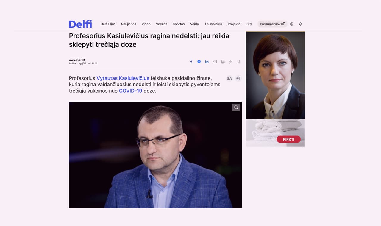 Landsbergių bendruomenės specialistas ragina suskubti – su trečiu skiepu nedelskite