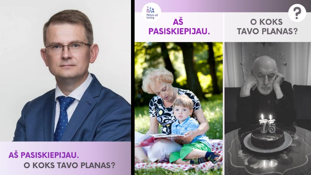 Kairėje – Dulkys. Dešinėje – Dulkio platinami paveiksliukai visuomeniniuose tinkluose.