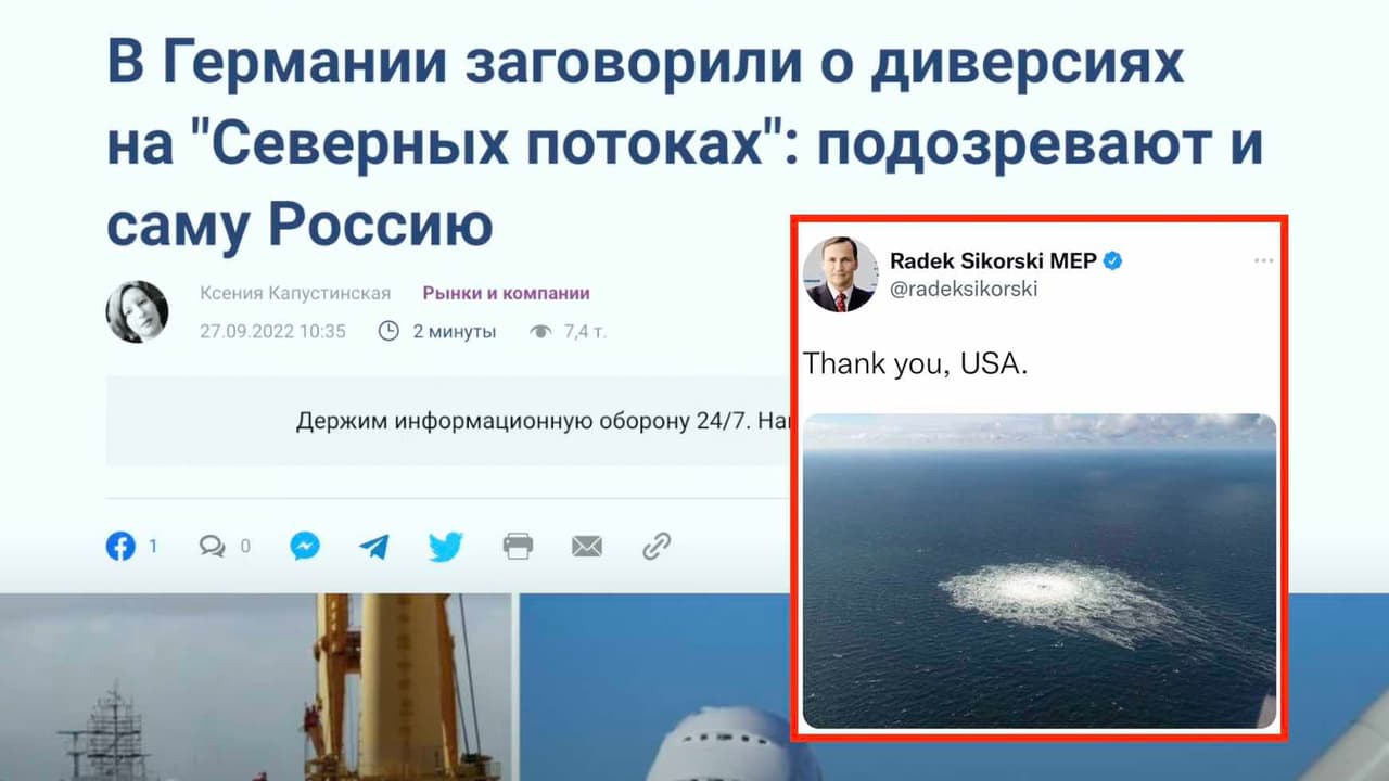 Kas susprogdino „Nord Stream“? Įtarimų kelia ir pati Rusija