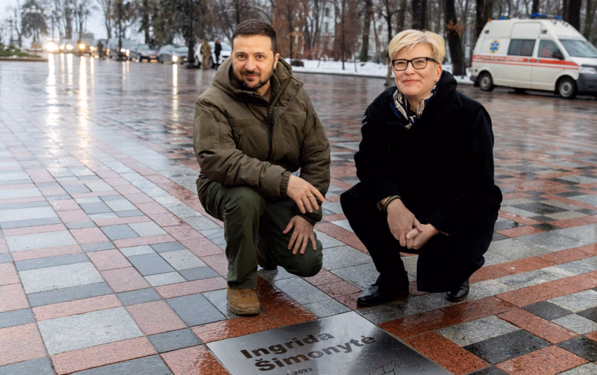 Šimonytė Kijeve pagerbta tarp kitų pasaulio vadovų