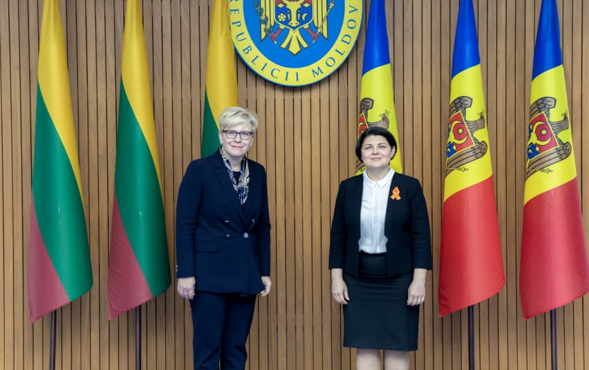 Šimonytė priminė pažadą Moldovai – artins šią šalį prie Europos Sąjungos