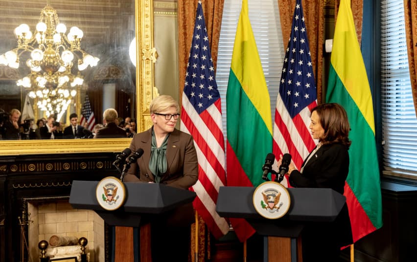 Šimonytė informavo amerikiečius: Ukraina šiuo metu gina visos Europos laisvę nuo Rusijos agresijos
