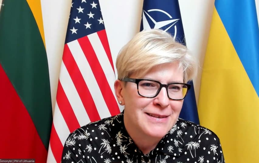 Šimonytė pažymėjo Jungtinių Valstijų lyderystės svarbą