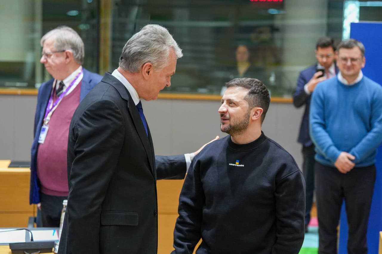 Belgijoje Nausėda vertė kalnus