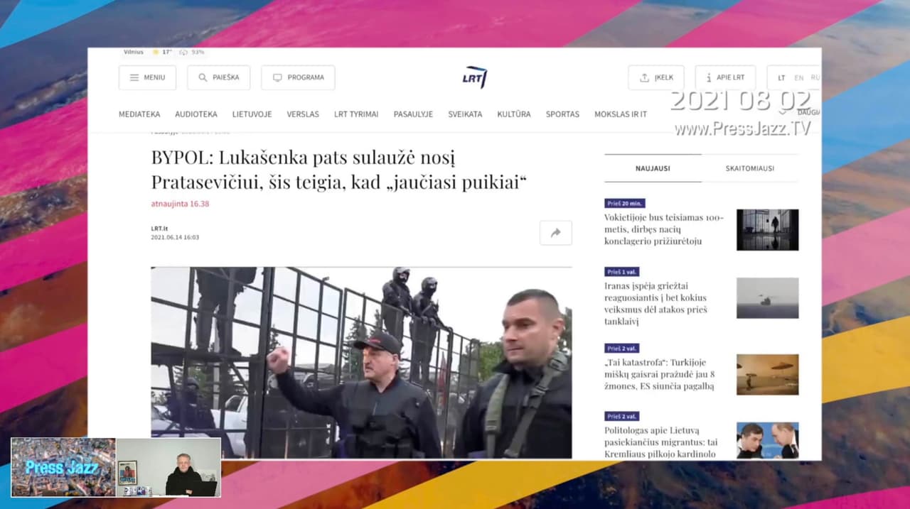Apie viską prisipažinusį R. Protasevičių, Lietuvos nepriklausoma žiniasklaida tyli