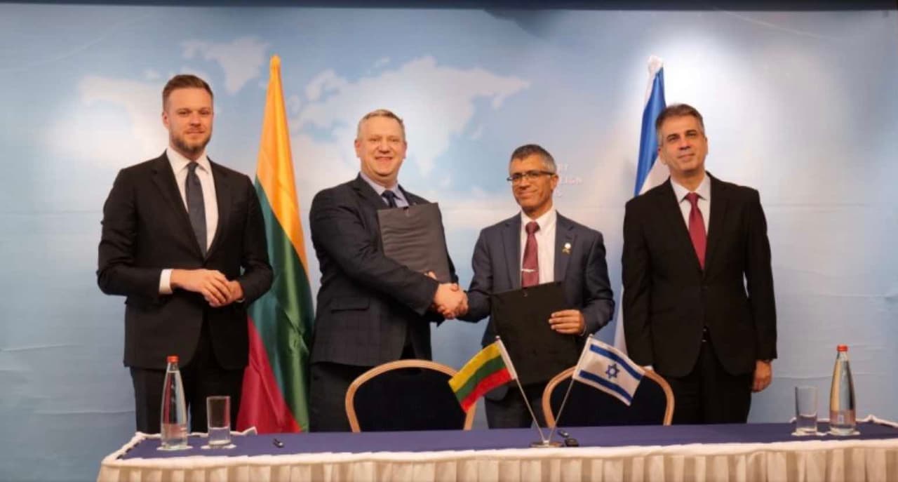 G. Landsbergis Izraelyje pranešė, kokias grėsmes privalu užkardyti