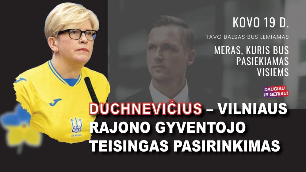 Šimonytė ragina nepadaryti klaidos dėl Duchnevičiaus