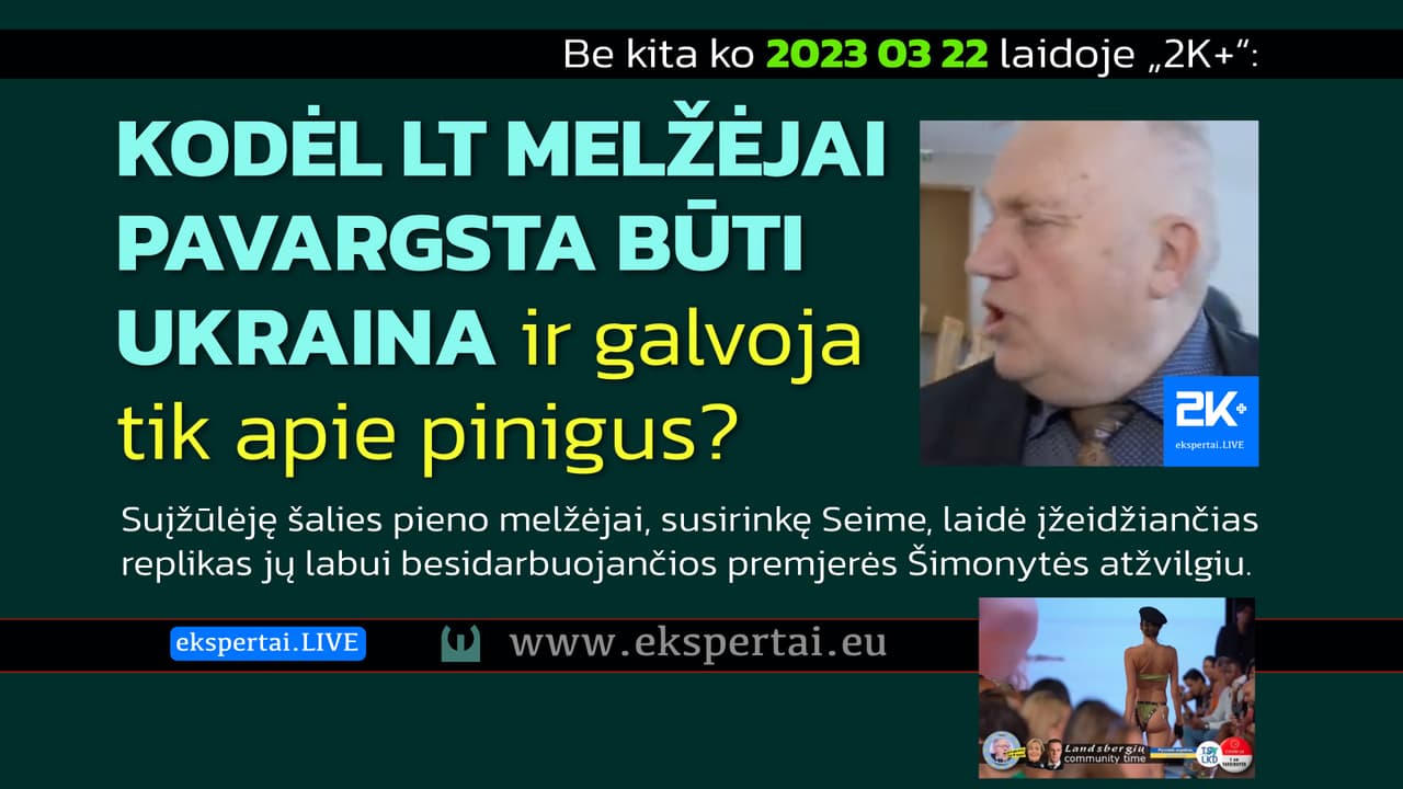 LT melžėjai pavargsta būti Ukraina. E. Vaitkus priminė LT strateginio partnerio JAV nuopelnus