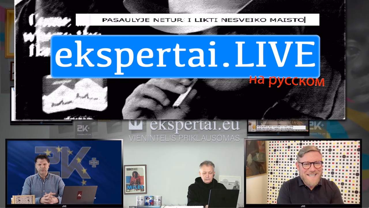Studijos svečias iš Šveicarijos Aleksandras Peske – ekspertai.LIVE rusų kalba