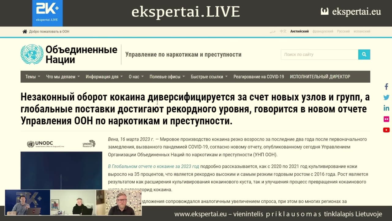 Ekspertai.LIVE versiją rusų kalba ne Lietuvos žiūrovai priėmė pakankamai teigiamai