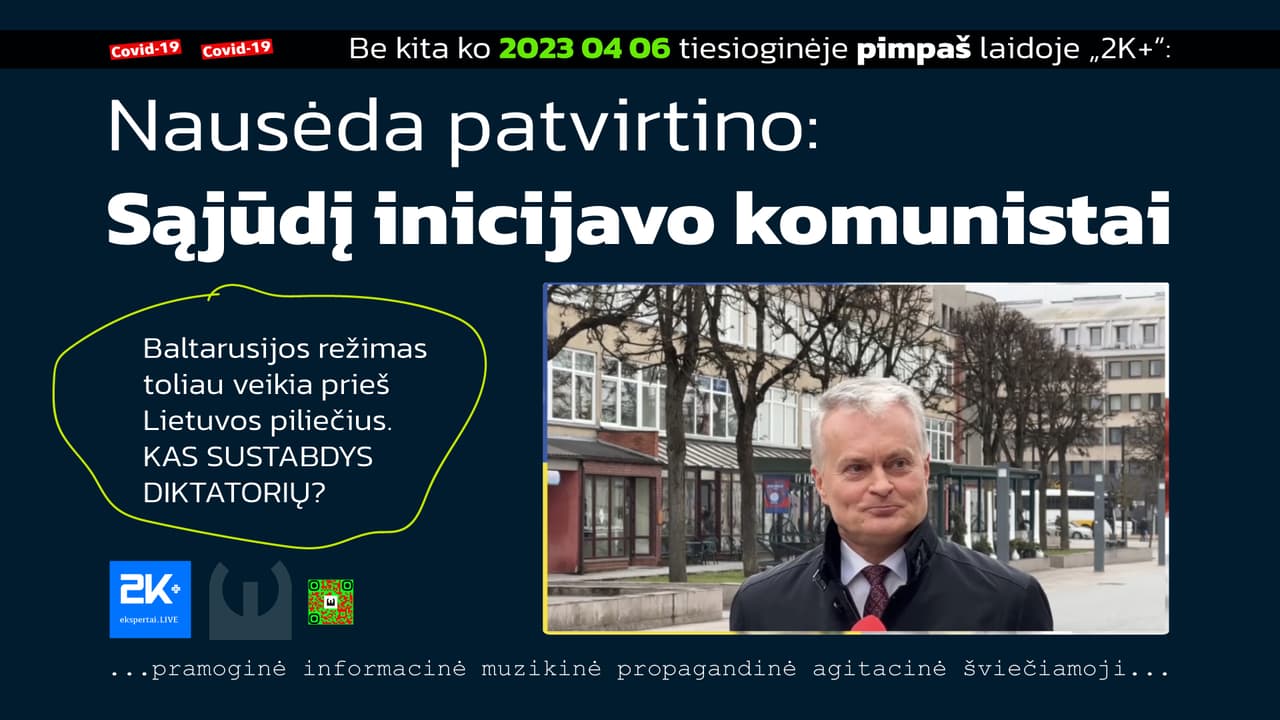 Nausėda patvirtino: Sąjūdį inicijavo komunistai