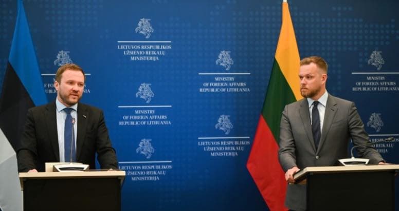G. Landsbergis susitikęs su estu: veikiame išvien, kad įveiktume grėsmes Europos ir pasaulio saugumui