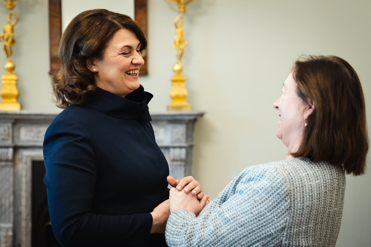 Pirmoji valstybės ponia Nausėdienė susitiko su NATO vadovo sutuoktine