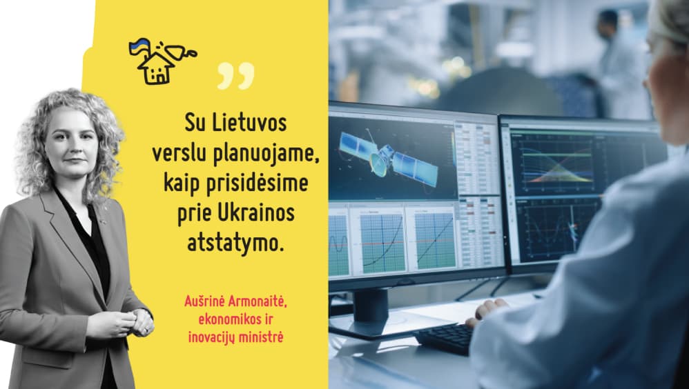 Armonaitė: kosmoso sektoriaus augimas yra viena prioritetinių mūsų šalies krypčių