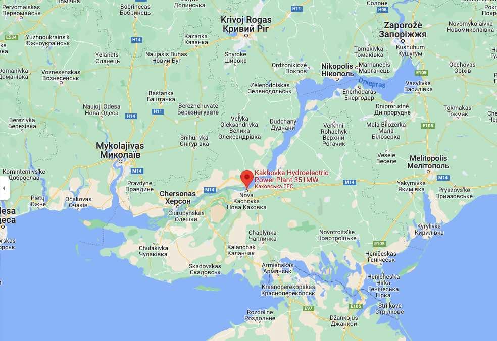 Ukrainoje sunaikinta Kachovkos hidroelektrinė – neišlaikė nervai