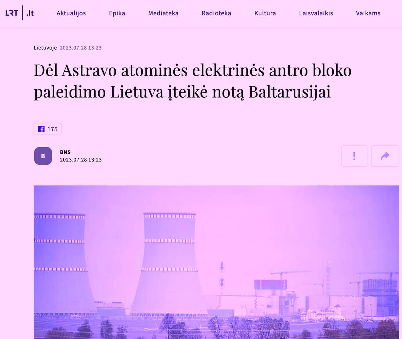 Po NATO šventės Vilniuje, Lietuvos NOTA Baltarusijai
