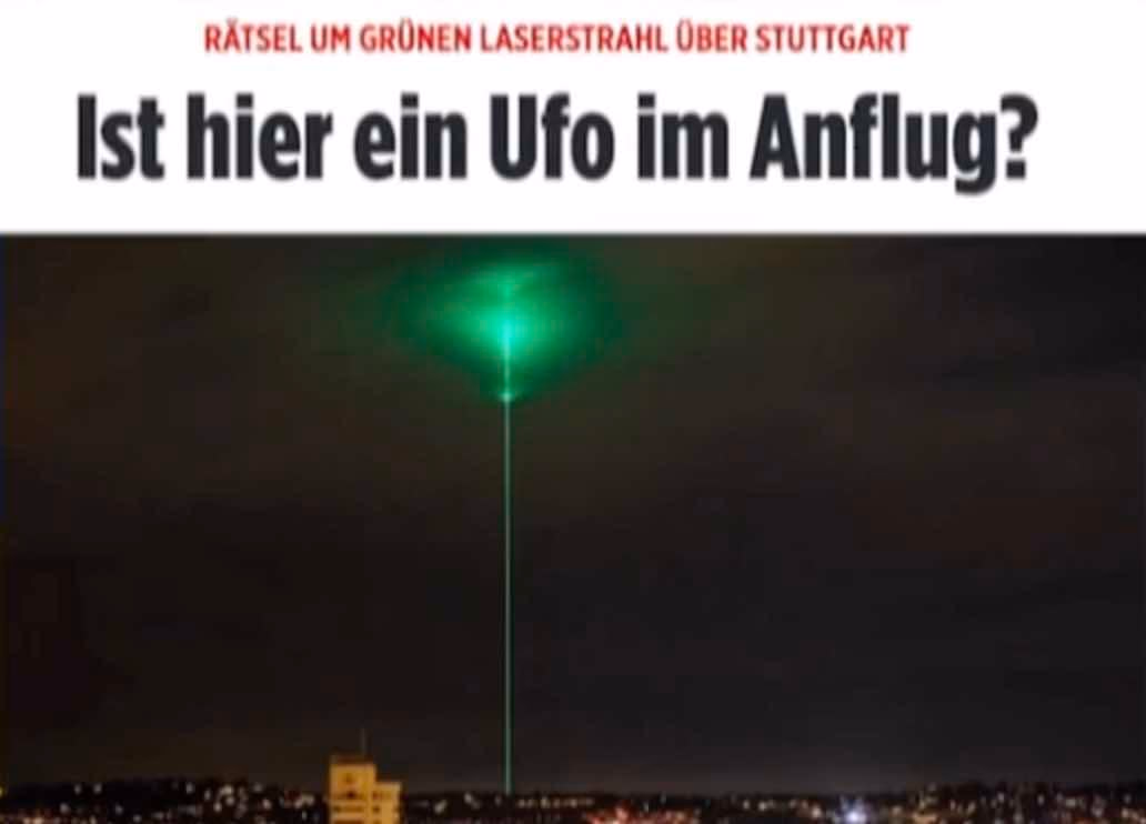 Štutgarto gyventojai išsigando spindulio