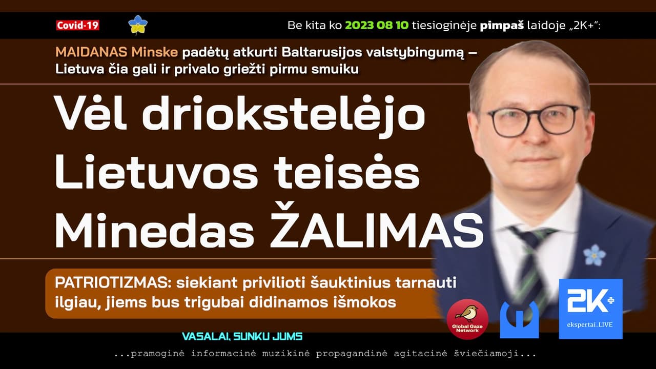 Pasak teisės Minedo Žalimo, Lietuvos statutiniai pareigūnai yra visiškai nepatikimi skystimai