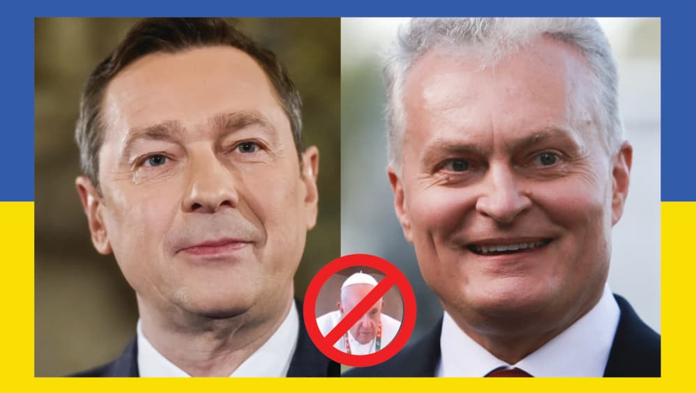 Nausėda su Zuoku sumaitojo popiežių – Vatikano lyderiui padėtas didelis minusas