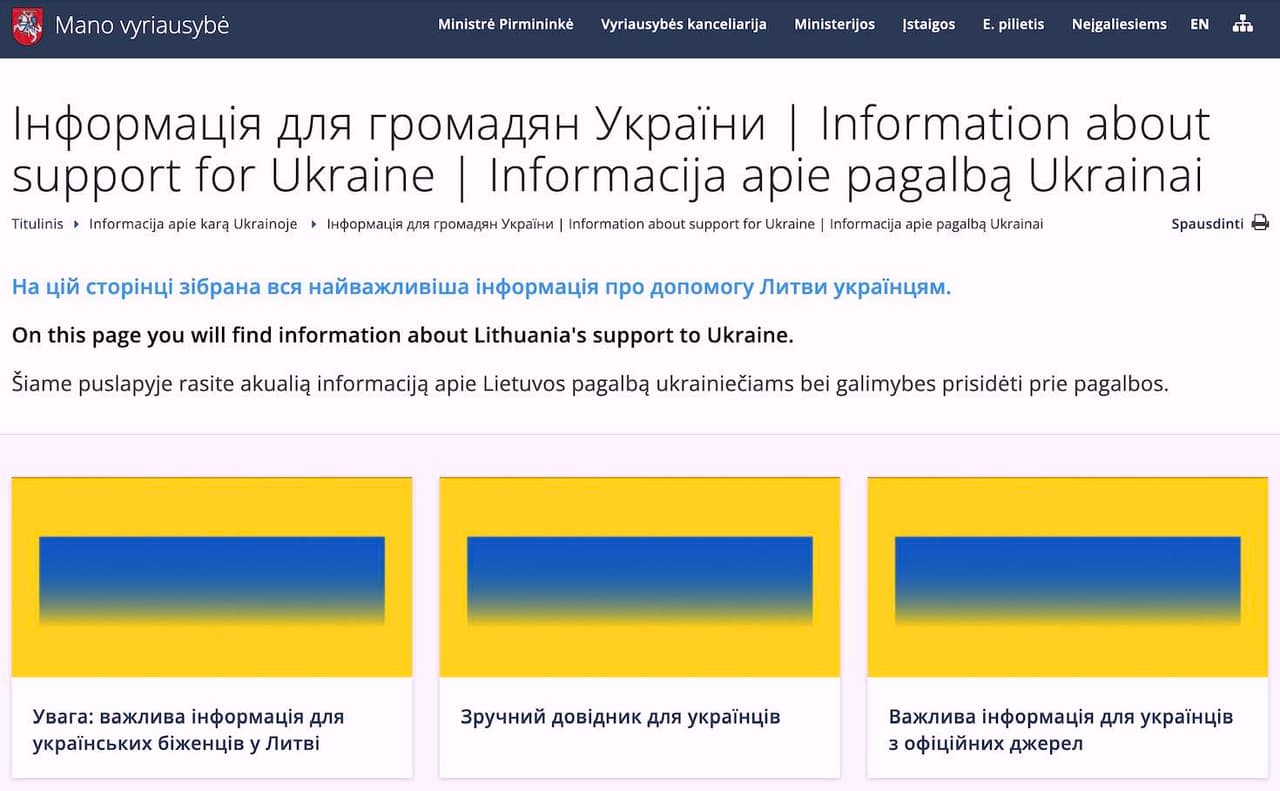 Vyriausybė pateikia informaciją, kaip galite prisidėti prie pagalbos Ukrainai