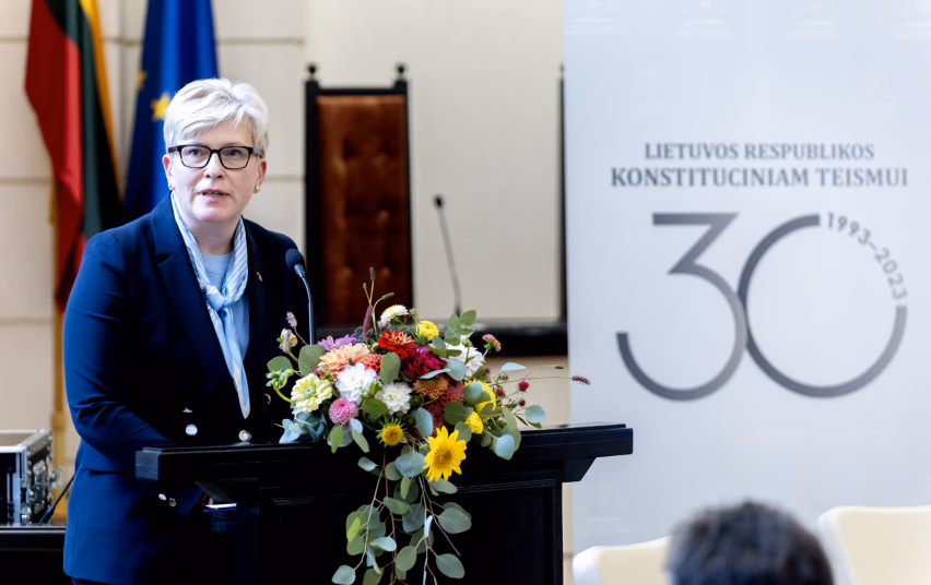 Šimonytė pasidžiaugė Lietuvos konstitucionalizmo raida