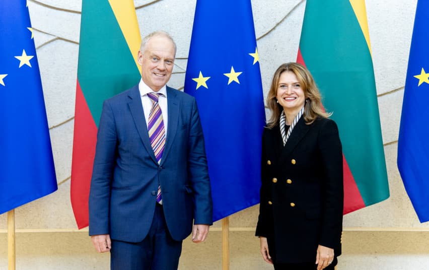 Apie Ukrainos atstatymą ir eurointegracijos procesą Šimonytės Balčytytė papasakojo Koopmanui