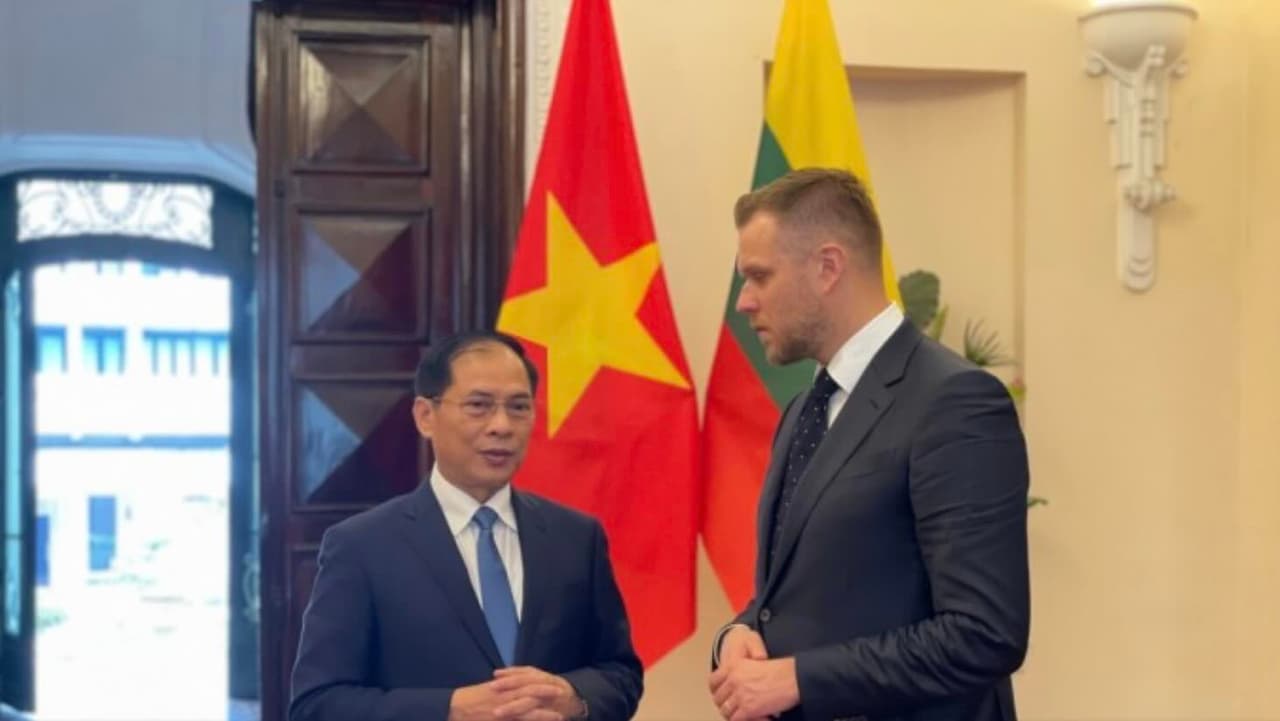 Landsbergis Vietname aptarė paramą Ukrainai