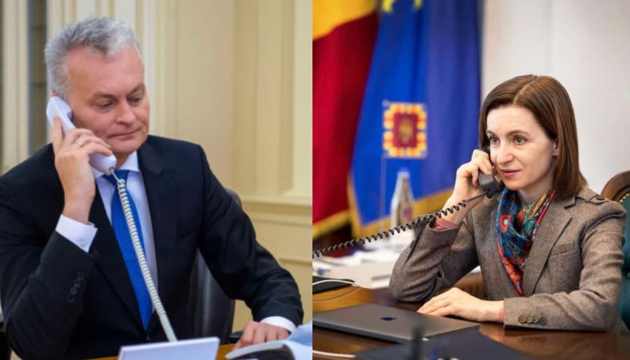 Nausėda telefonu informavo Sandu apie Moldovos progresą