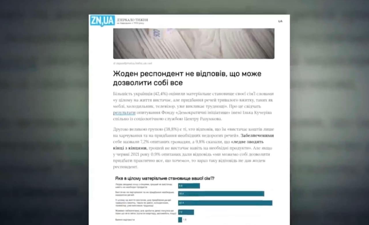 Skelbiama, esą 50 proc. ukrainiečių Ukrainoje gyvena varge