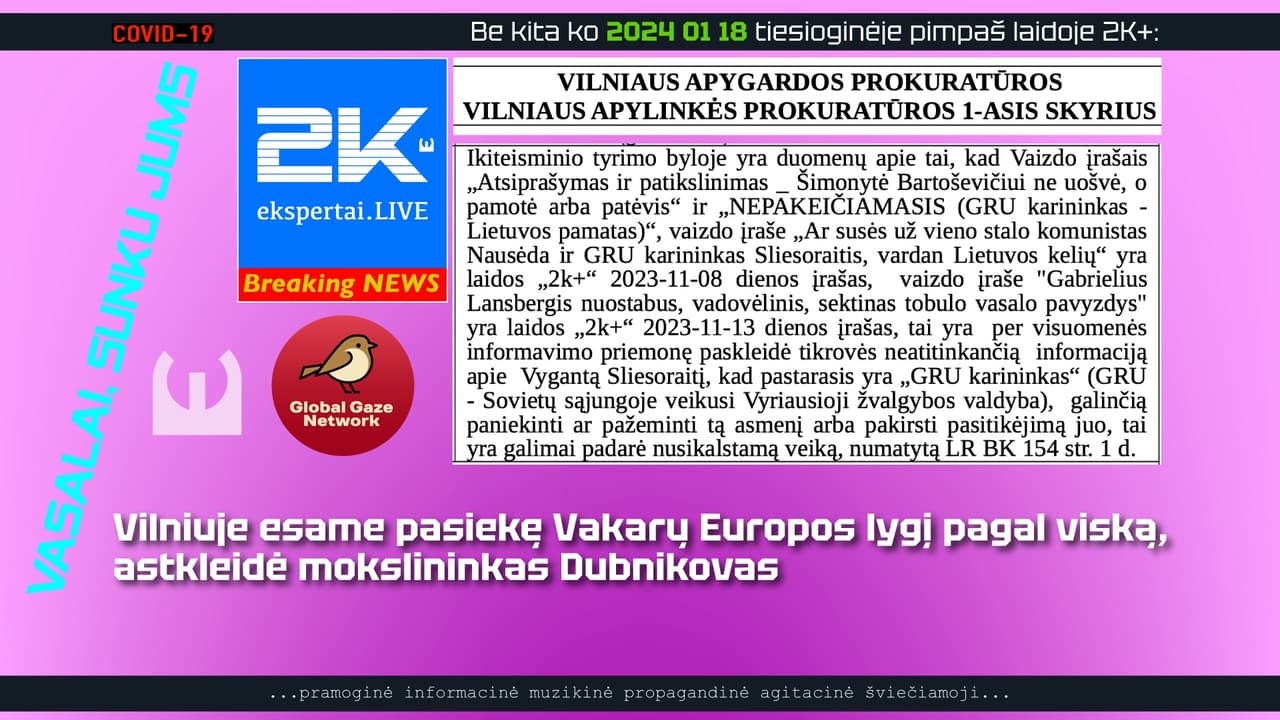 Iki ko nusirito Lietuva, kad žmonės gėdijasi garbingų KGB'istų ar GRU karininkų vardų