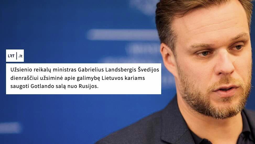 Lietuva pasiryžusi atgrasyti Rusiją nuo Švedijai priklausančios Gotlando salos