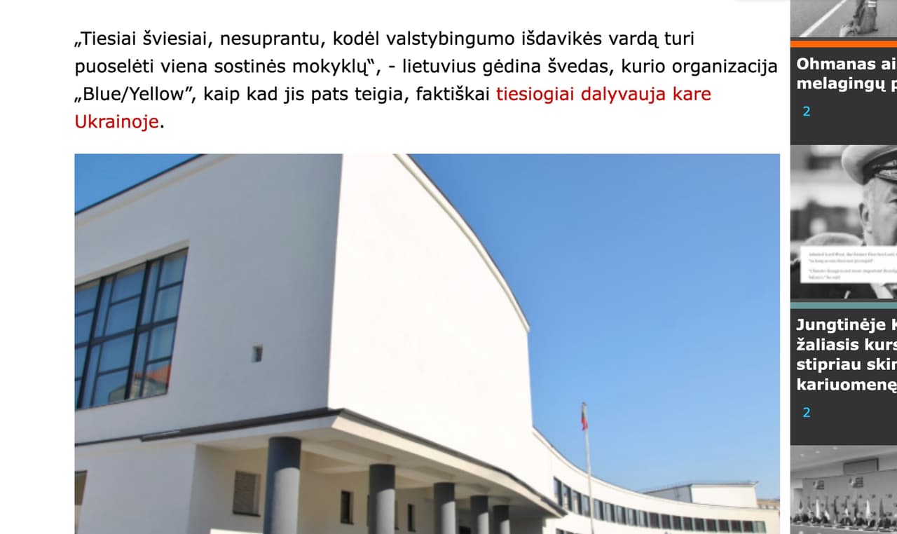 Geriau ši mokykla vadintųsi patrioto Jono Axel Ohmano vardu, negu tautos išdavikės Salomėjos Nėries