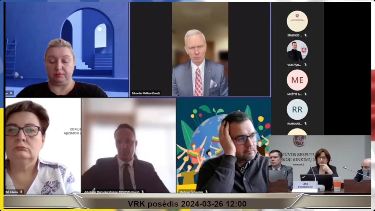Skandalingas E. Vaitkaus pasisakymas Vyriausiosios rinkimų komisijos posėdyje