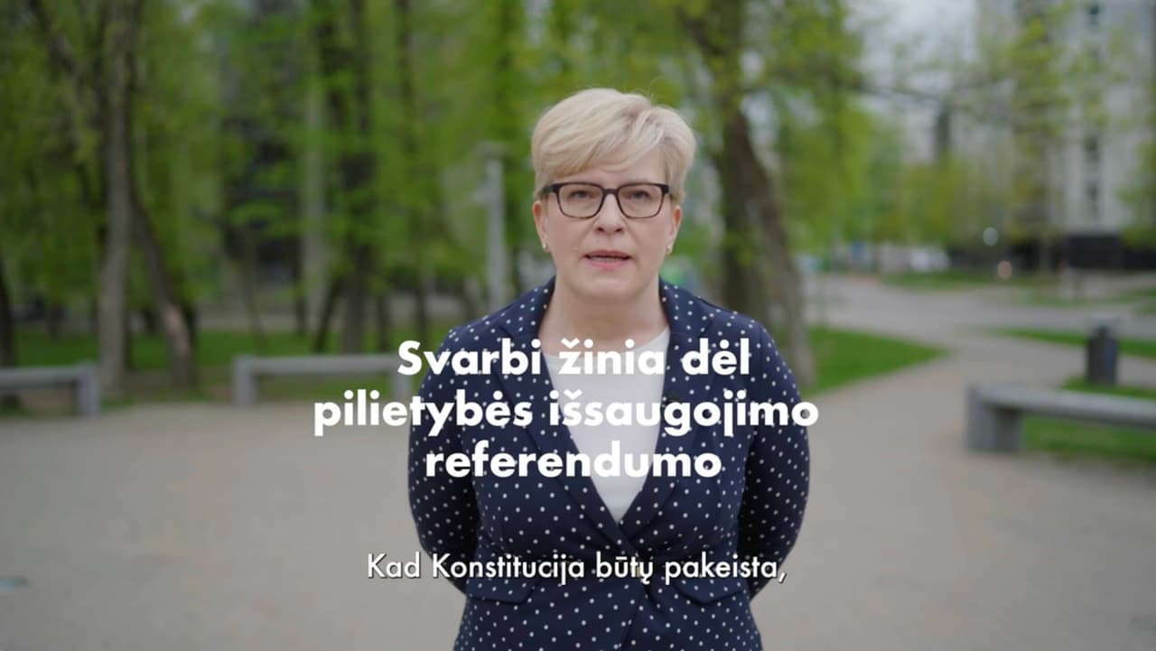 Premjerė Šimonytė ragina visus telktis dėl pilietybės išsaugojimo