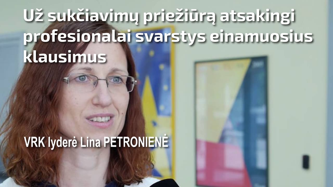 Už sukčiavimų priežiūrą atsakingi profesionalai svarstys einamuosius klausimus