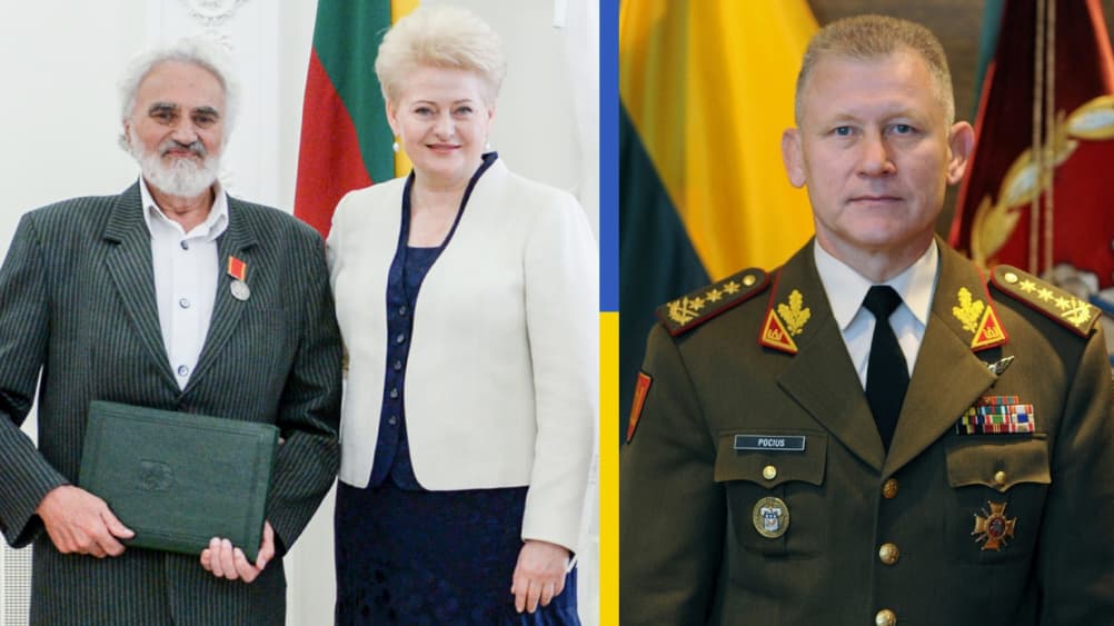 L. Kerosierius (kairėje) ir A. Pocius (dešinėje).