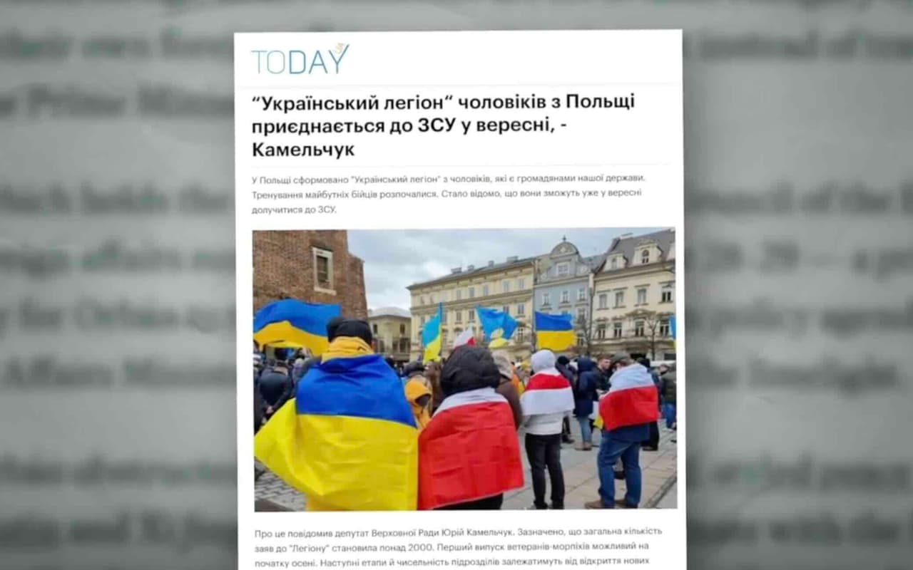 Iš Lenkijoje esančių vyrų ukrainiečių, bus suformuotas legionas mūšiams Ukrainoje