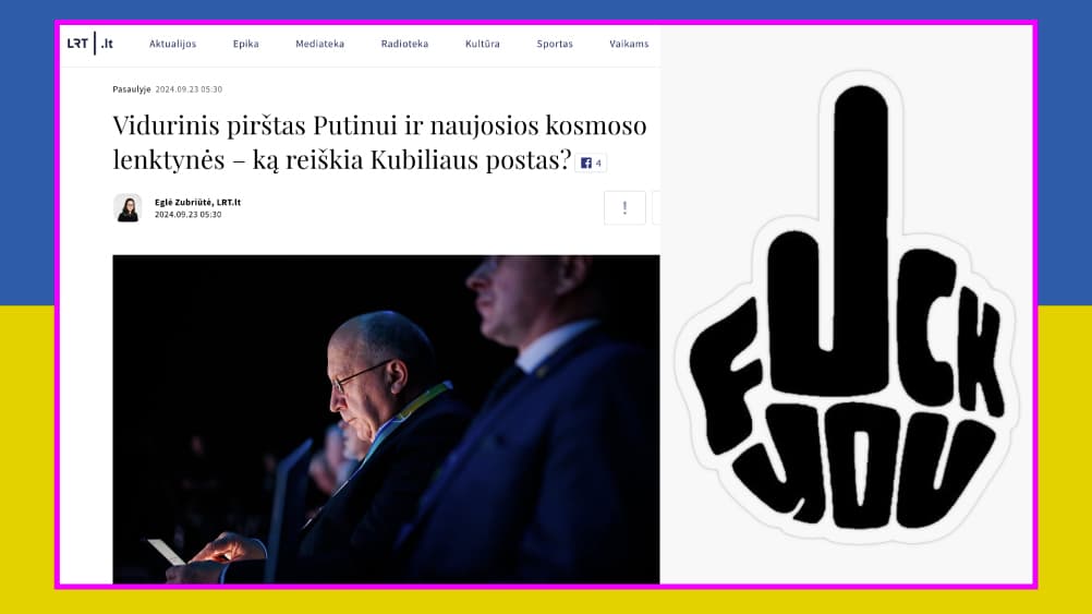 Kubiliaus vidurinio piršto Putinui sėkmę lems lenktynių kosmose rezultatai