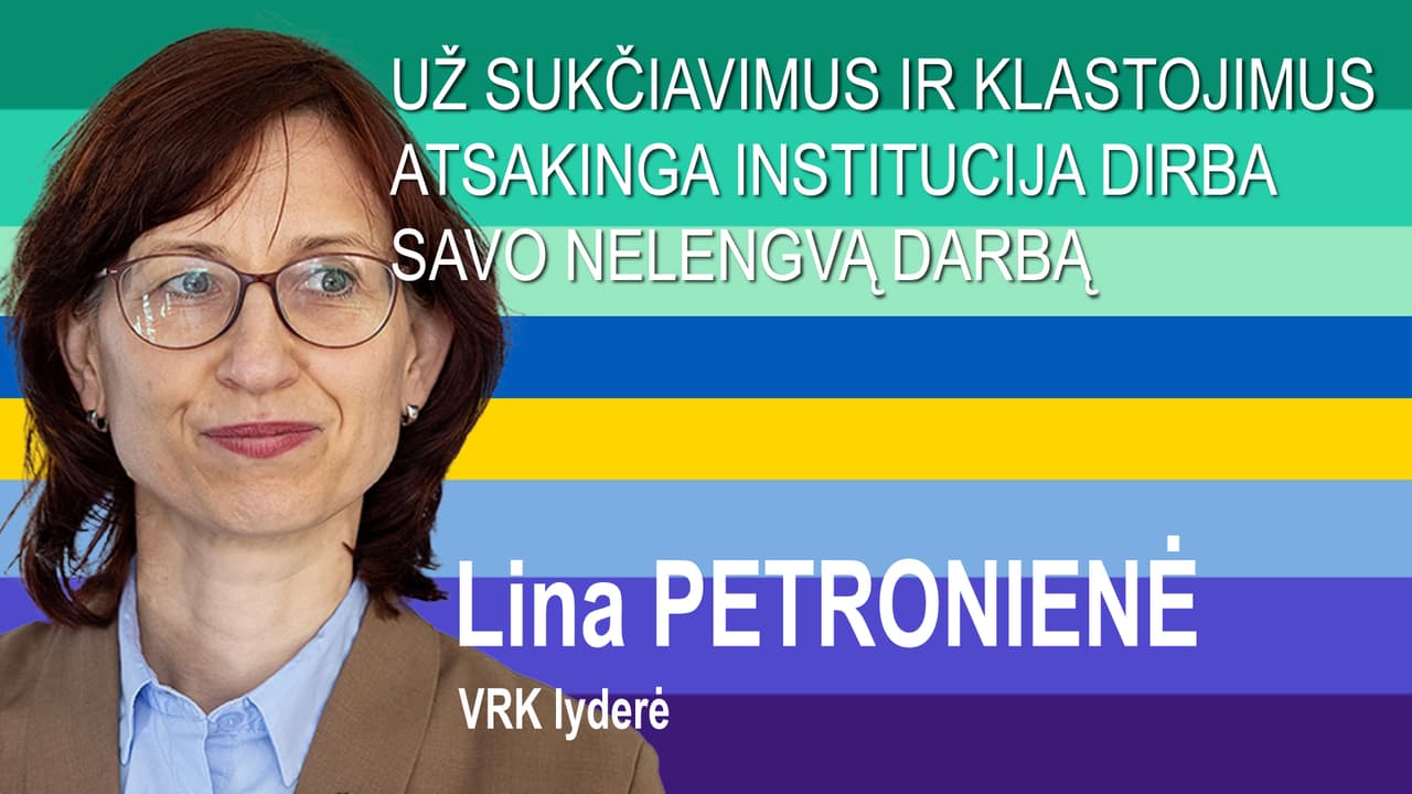 Nesusipratimas – Petronienės lyderiaujama VRK bijo viešumo