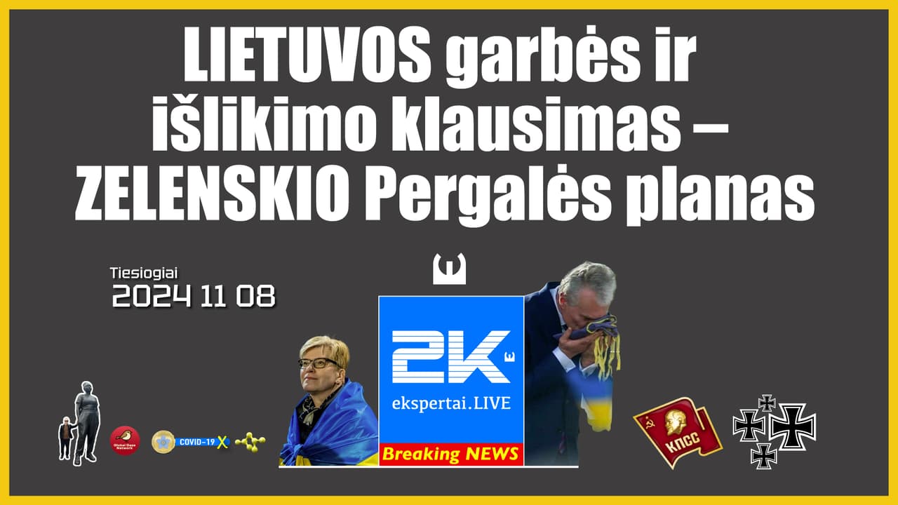 Lietuva neturi kito kelio – tik ZELENSKIO Pergalės planas