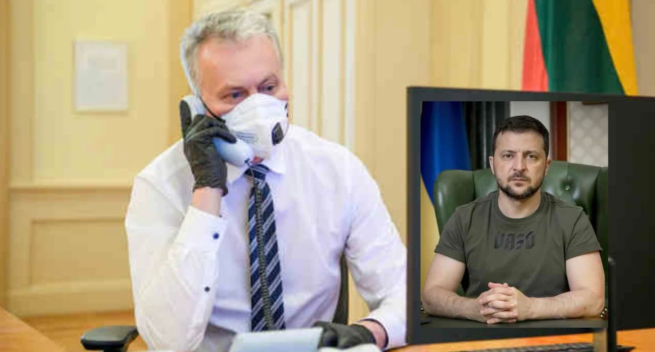 Įvyko istorinis Nausėdos ir Zelenskio pokalbis telefonu