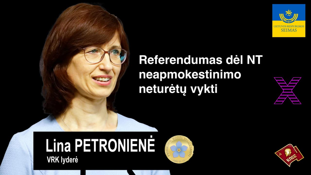 VRK nuomone, referendumo dėl nekilnojamojo turto neapmokestinimo būti negali