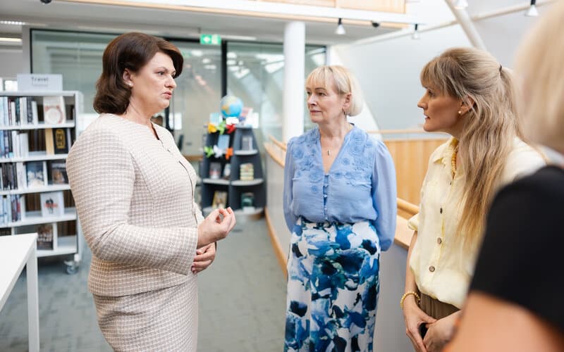 Nausėdienė Airijoje atskleidė, kas šiandien yra bibliotekos