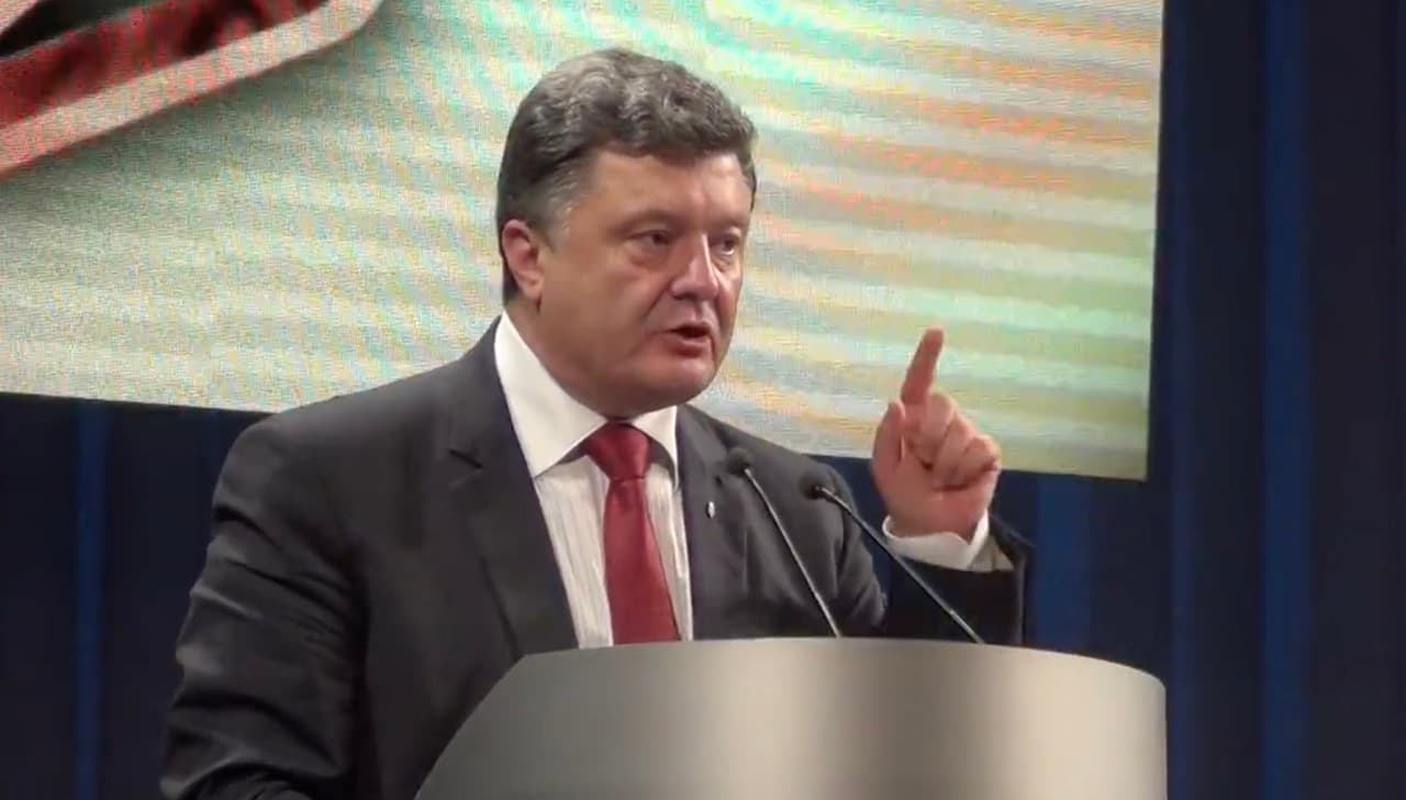Legendinis Ukrainos prezidento Petro Porošenkos 2014 metų išaiškinimas, kaip bus laimėtas karas