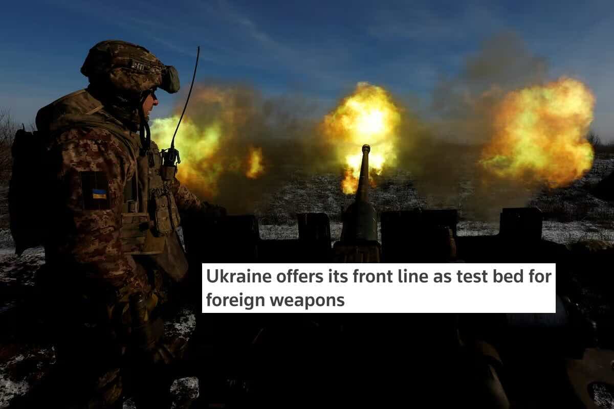 Ukraina siūlo savo fronto liniją kaip bandymų poligoną užsienio ginklams