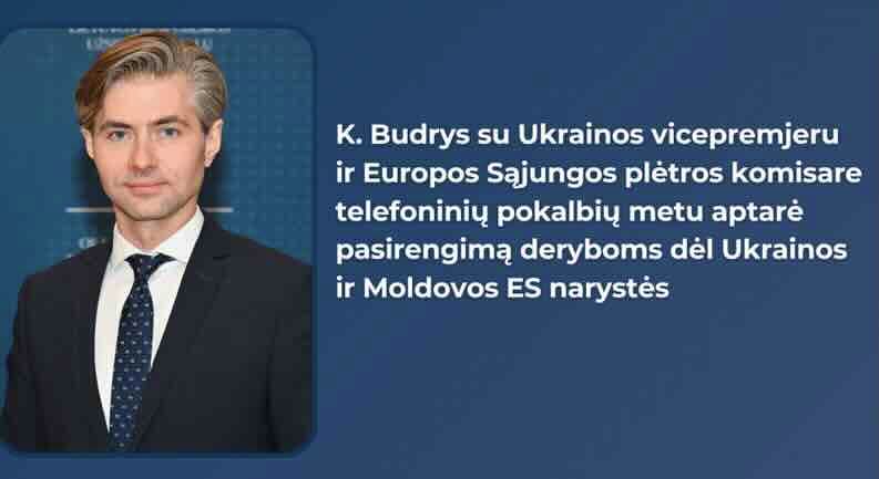 Nausėdos Budrys toliau kovoja už Ukrainos ir Moldovos ateitį demokratiniame pasaulyje