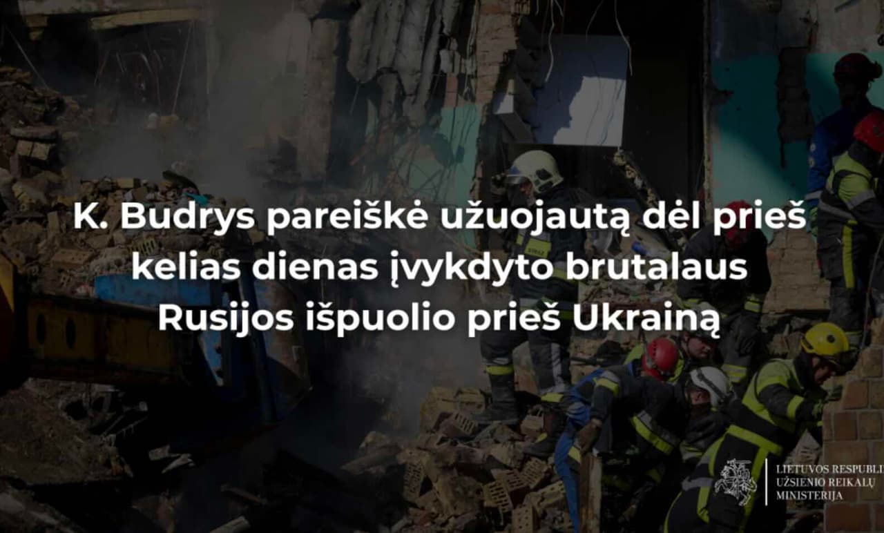 Nausėdos Budrys parašė užuojautą ir vėl priminė, kad siekia Ukrainos pergalės